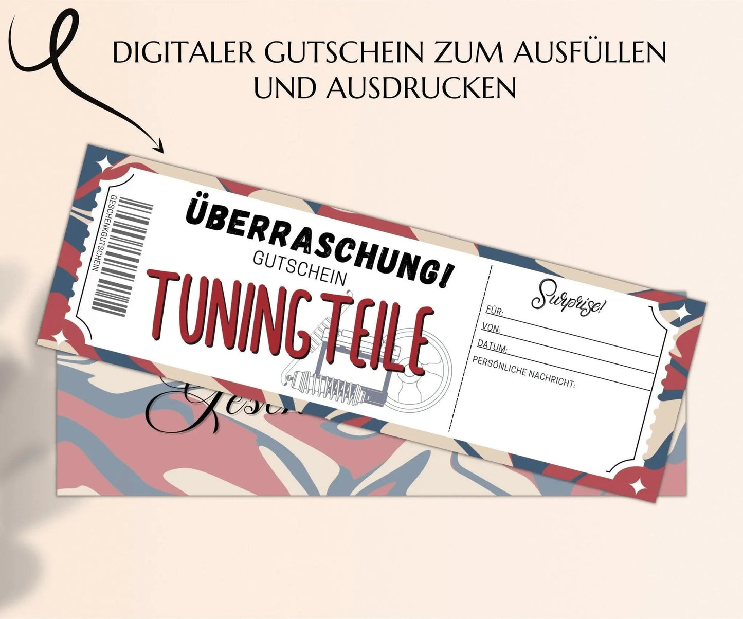 Auto Tuning Gutschein Vorlage - JSKDesignStudio.de