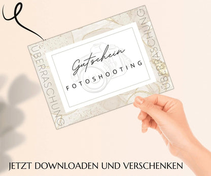 Fotoshooting Gutschein Vorlage - JSKDesignStudio.de