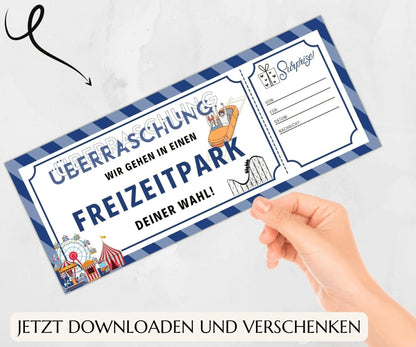 Freizeitpark Gutschein Vorlage - JSKDesignStudio.de