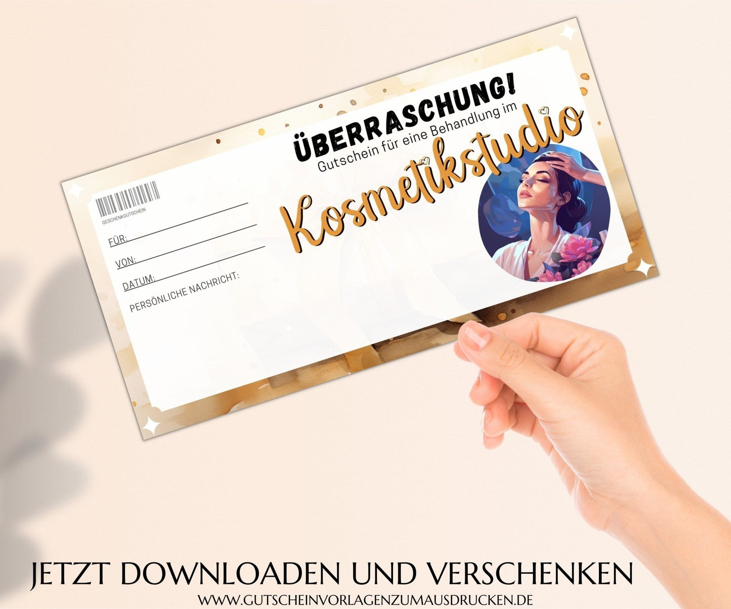 Gutschein Kosmetik Vorlage - JSKDesignStudio.de