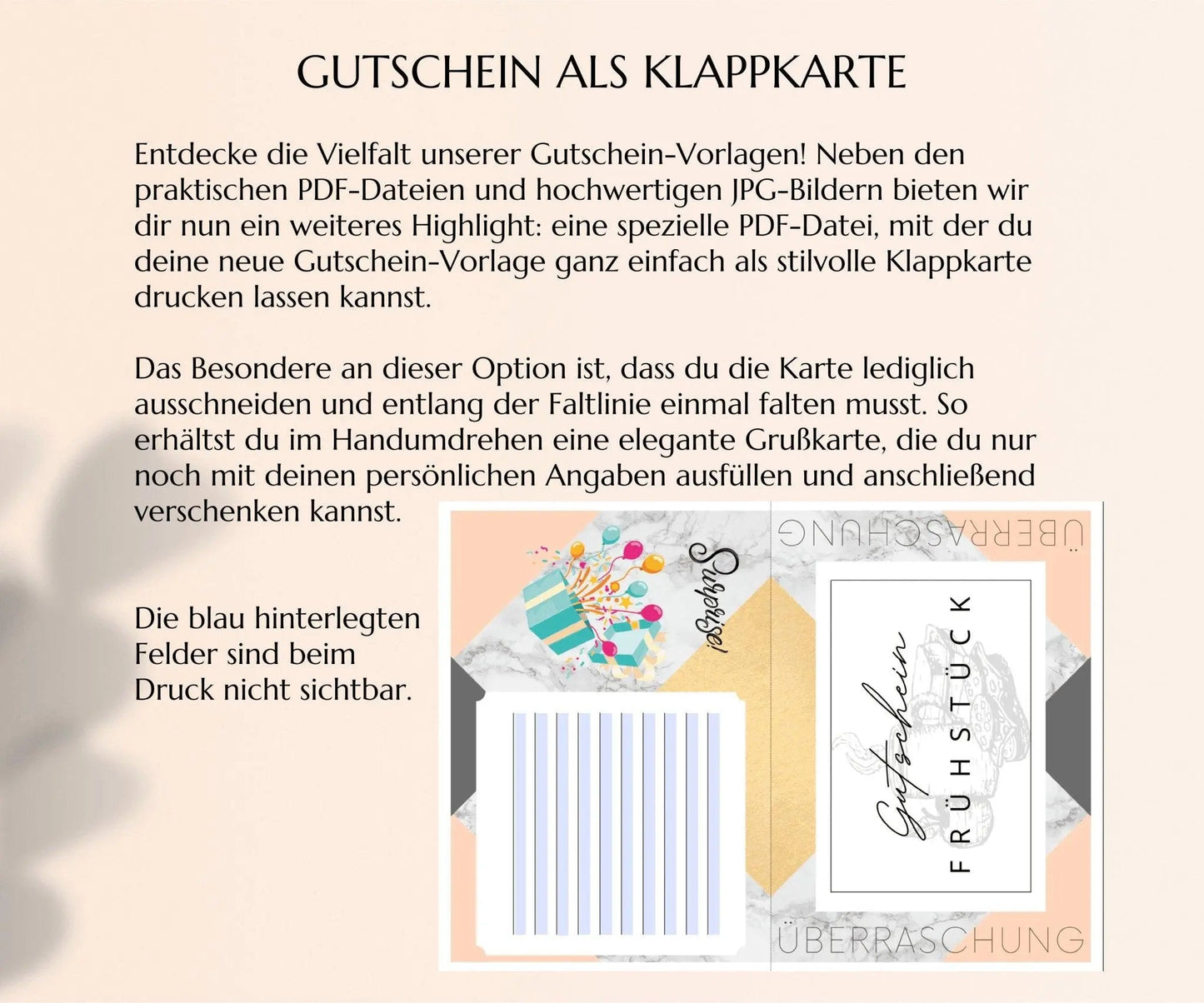 Gutschein zum Frühstück Vorlage - JSKDesignStudio.de