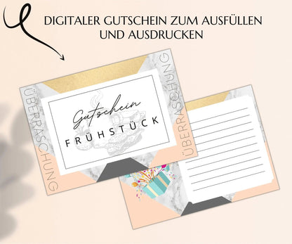 Gutschein zum Frühstück Vorlage - JSKDesignStudio.de