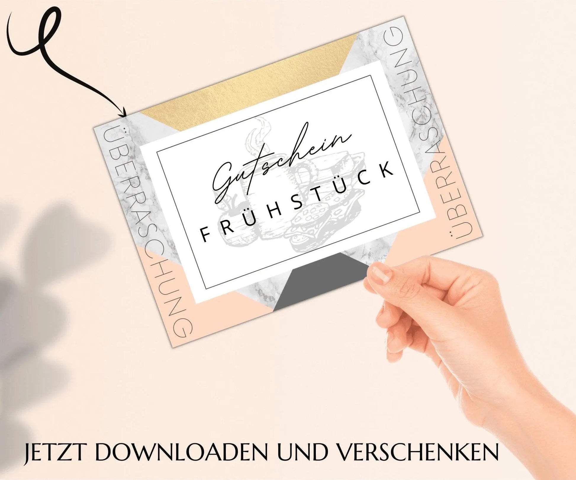 Gutschein zum Frühstück Vorlage - JSKDesignStudio.de