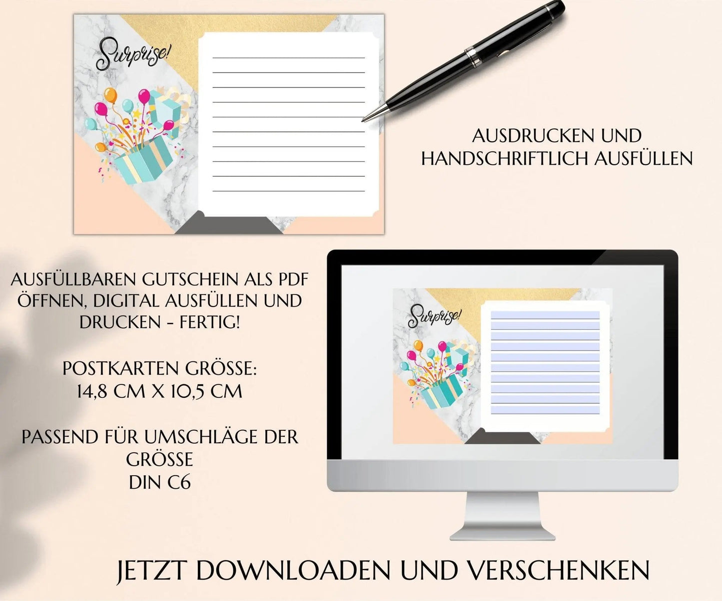 Gutschein zum Frühstück Vorlage - JSKDesignStudio.de